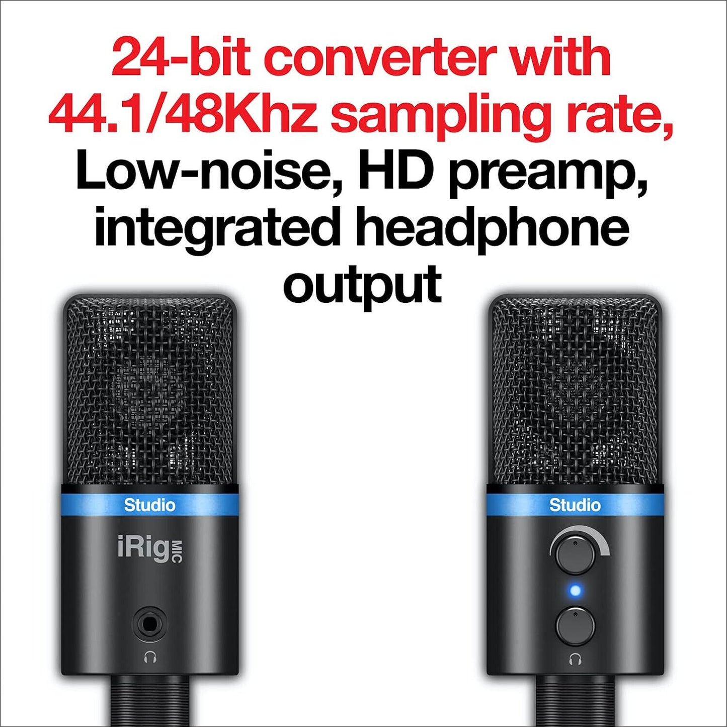 IK Multimedia iRig Mic Studio Mikrofon schwarz Microfon