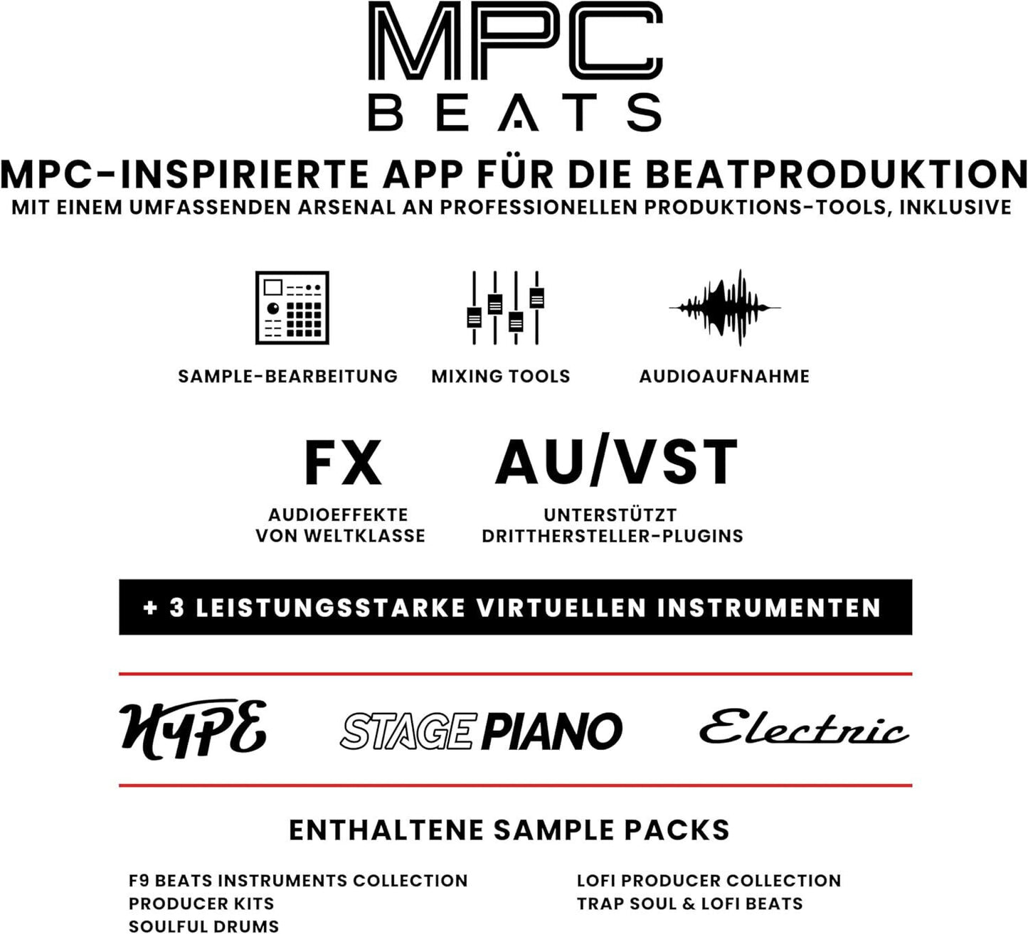 AKAI Professional MPK Mini MK3 – 25-Tasten USB MIDI Keyboard Controller Weiß