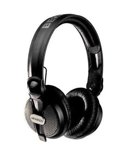 Behringer HPX4000 Kopfhörer mit Kopfbügel zum Musikhören & für Gaming in Schwarz