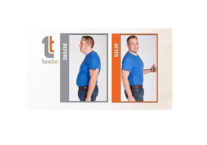 Tone Tee T-Shirt in Schwarz Slim Shape Shirt Ärmellos Körperformen Größe: XXL