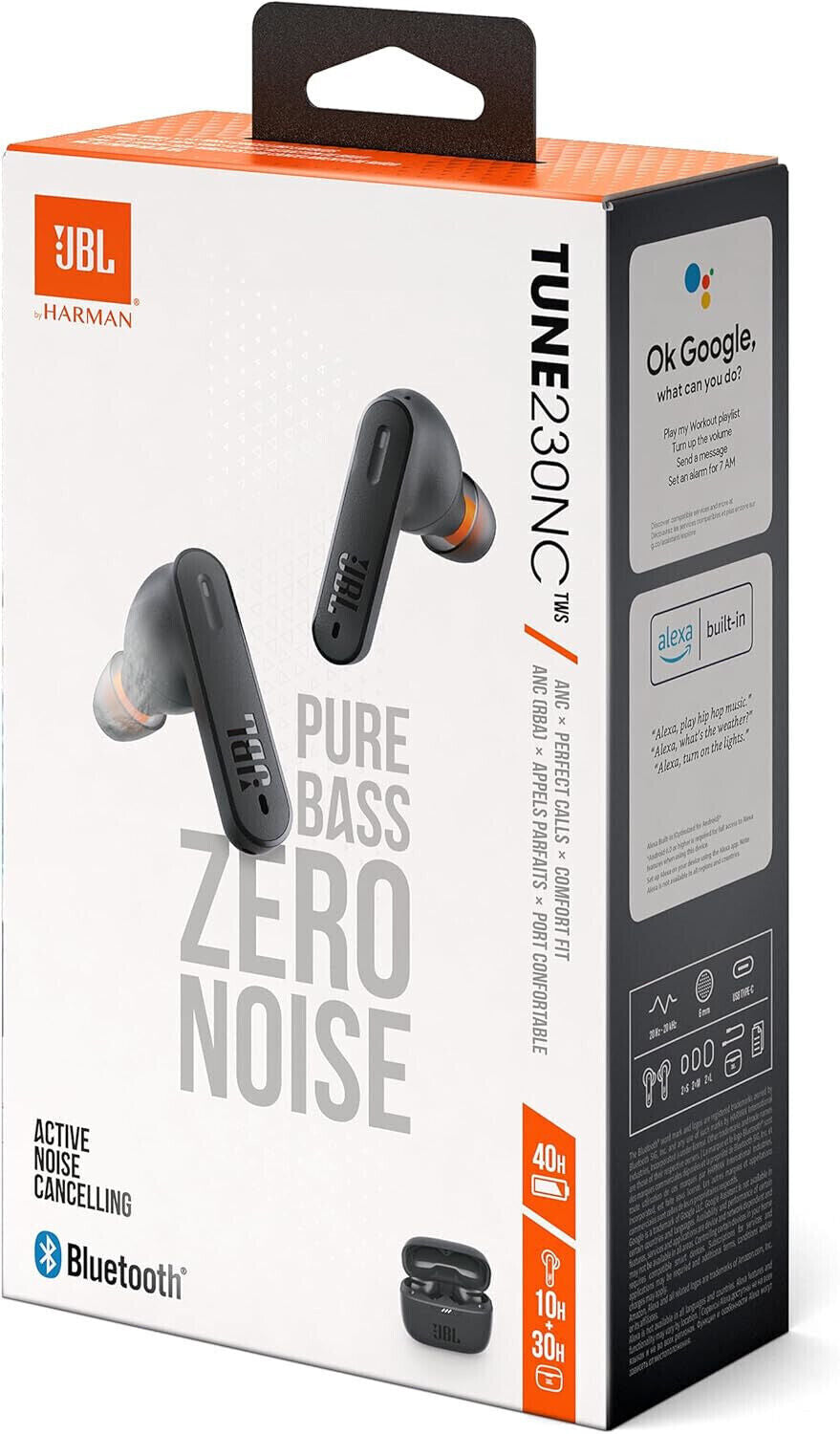 JBL Tune 230 NC TWS – Wasserfeste, True-Wireless In-Ear-Kopfhörer in schwarz