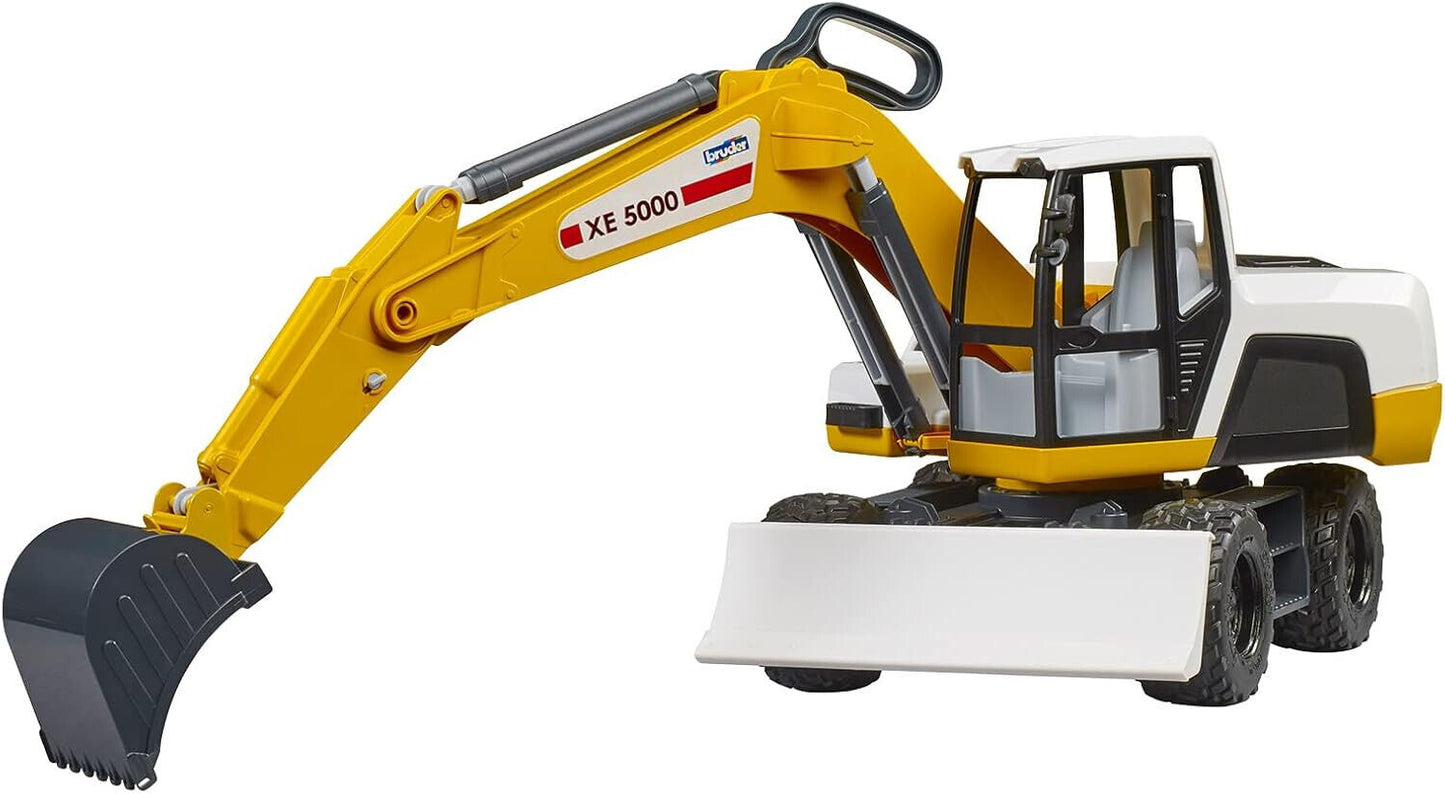 bruder 03413 - Mobilbagger 1:16 Fahrzeuge, Spielzeug Bagger, Sandbagger, Kinder