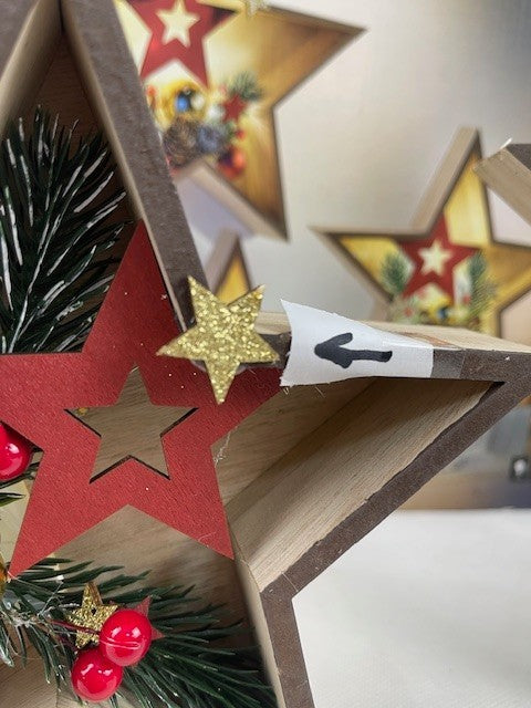 LED-Sterne "Xmas", 3er-Set Rot