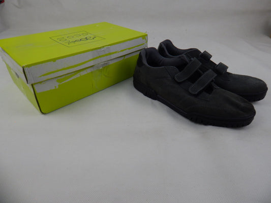 Herren Halbschuhe Leder Textil Kletthalbschuhe Alexander Gr. 42 grau B-WARE
