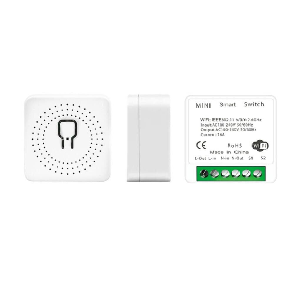 WiFi Smart Switch 16A Kompatibel mit Google Home, Alexa, Tuya, SmartLife, Smart
