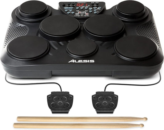 Alesis CompactKit 7 - E Schlagzeug Elektronisch mit 7 Drum Pads, Drumsticks, 2 P