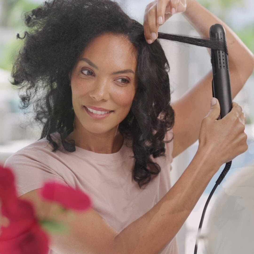 Roxy Cool Curl Lockenstab & Glätteisen mit genialem Cool Blast Finish in Schwarz