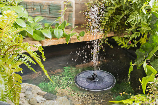 Solar-Wasserspiel Teichfontäne für den Teich Wasserspiel Wasser Spiel Fontäne