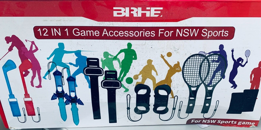 12 in 1 Switch Sport Zubehör Set Bundle – 2024 Familienparty-Paket Spiel Zubehör