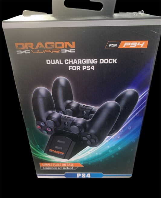 Dragonwar PS4 Dual Dock für Playstation 4 Dualshock Controller