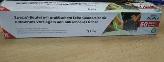 Livington Zipp Zapp Universalversiegler & Beutel (50 Stück) 