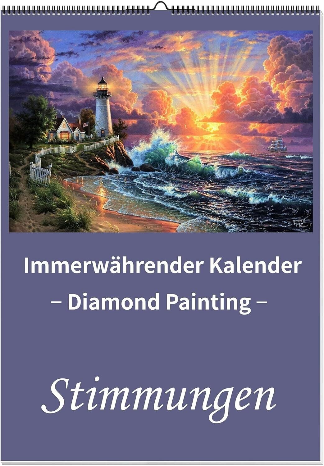 Diamond Painting Kalender immerwährend (Motiv: Stimmungen)