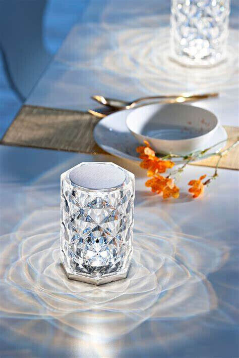 LED-Tischlampe "Crystal" mit Touchfunktion Licht Lampe Beleuchtung Wohnung Deko