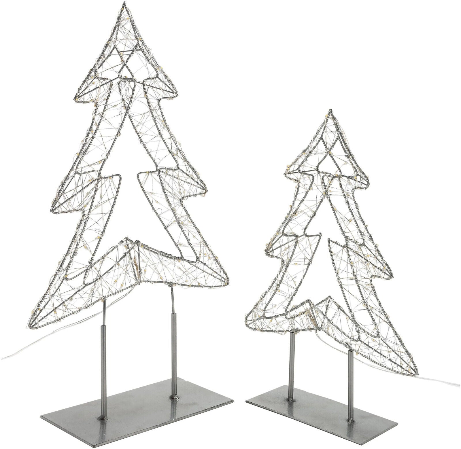 LED-Deko "Tannenbaum" (Größe: 2er-Set) Deko Gartendeko Advent LED Dekoration