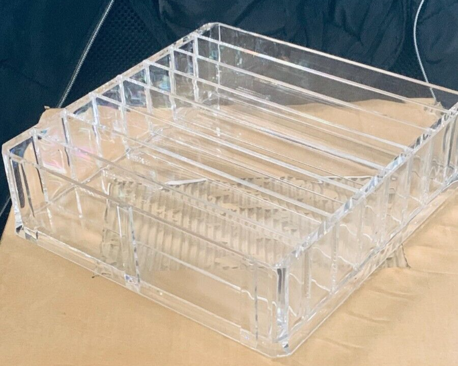ONGMICS Make up Organizer, Kosmetik Aufbewahrung, mit 7 verstellbaren Ablagen, f