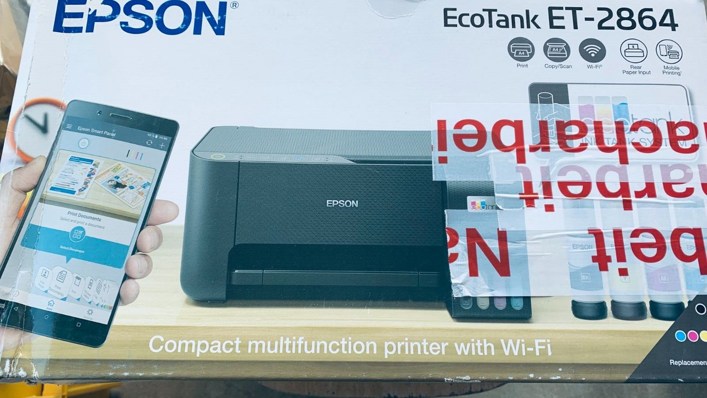 Epson EcoTank ET-2864 DIN-A4-Multifunktions-WLAN-Tintentankdrucker Duplex
