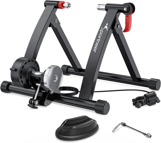 Bike Trainer Stand Indoor Riding - Sportneer Magnetic Stationary Bicycle Exercis