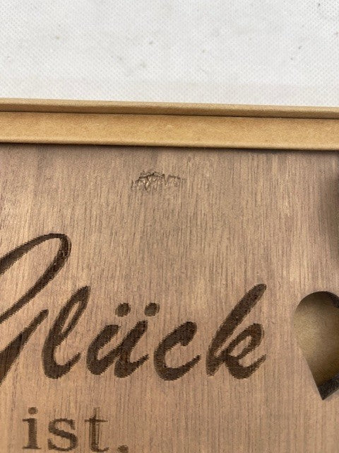 Holzbild "Glück"