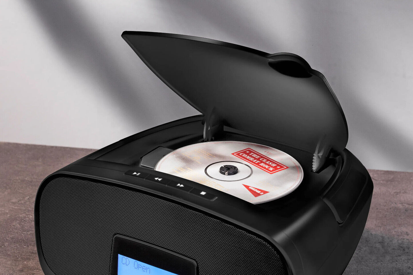 Boombox DAB+/FM mit CD-Player DAB+ CD Radio Küchenradio in Schwarz