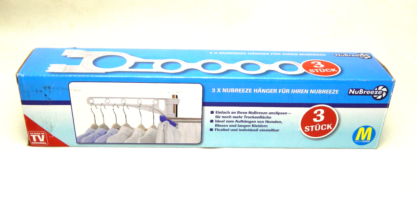 NuBreeze Hänger perfekt für Kleiderhaken Wäscheständer Kleiderständer