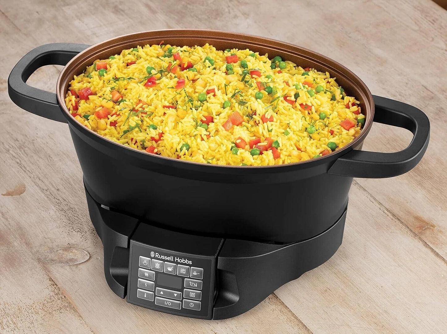 Russell Hobbs Good to Go Multi-Cooker Multikocher mit abnehmbarem Bedienfeld