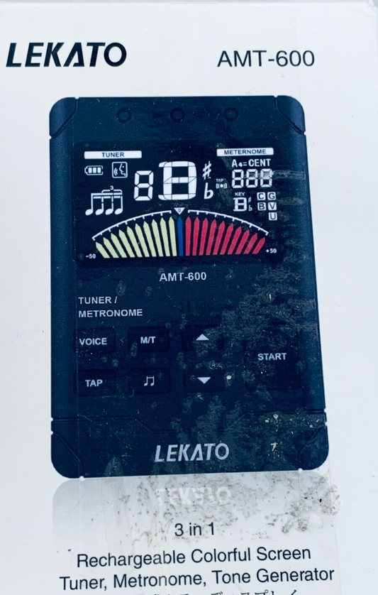 Metronom-Stimmgerät, LEKATO Wiederaufladbares digitales 3 IN 1 Metronom-Stimmger