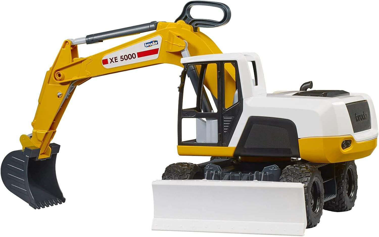 bruder 03413 - Mobilbagger 1:16 Fahrzeuge, Spielzeug Bagger, Sandbagger, Kinder
