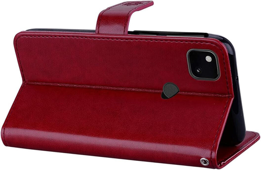 Hülle für Google Pixel 4A Case Owl Embossed Bling Glitzer PU Leder Brieftasche