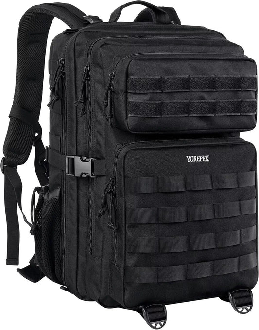 YOREPEK Großer Militär Rucksack, 45L Outdoor Wasserdicht Taktisch (30x30x50cm)