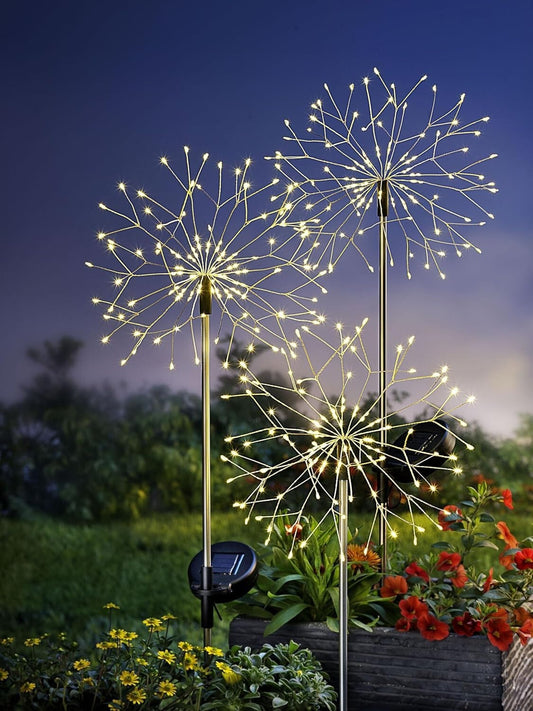 LED-Gartenstecker "Pusteblume" 3er-Set