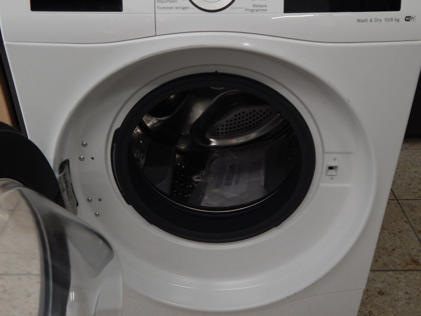 BOSCH Serie 8 Waschtrockner WDU28513, 10 kg, 6 kg, 1400 U/min Waschmaschine Weiß