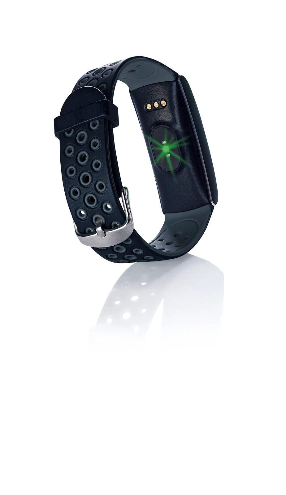 Fitnessarmband mit XL-Farbdisplay Sport Fitness Uhr Armbanduhr Unisex in Schwarz