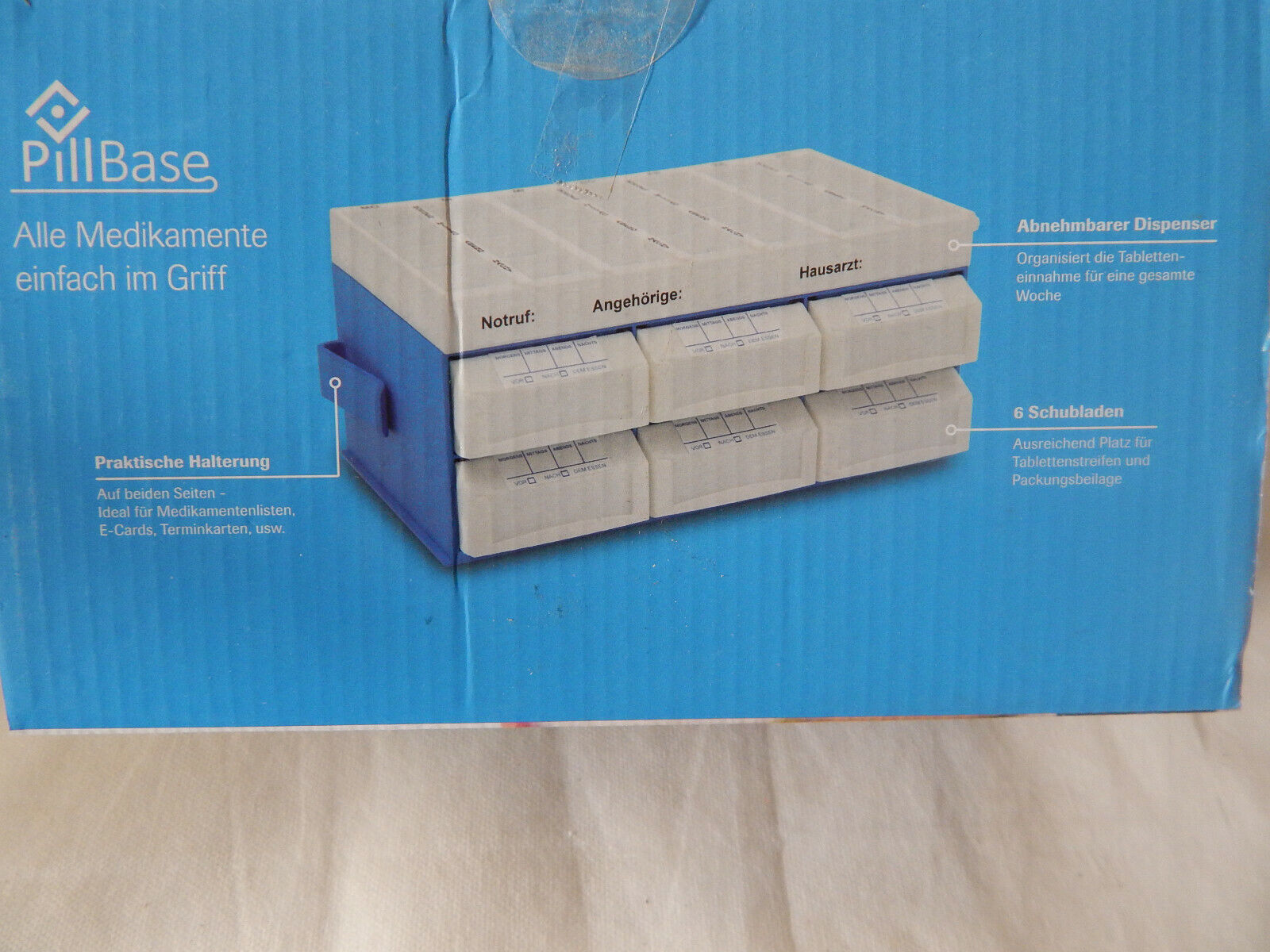 7 Tage  Pillendose Medikamentenspender und Aufbewahrung Box