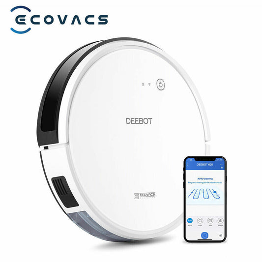 Ecovacs Deebot 605 Staubsaugerroboter Staubsauger mit Wischfunktion in Weiß