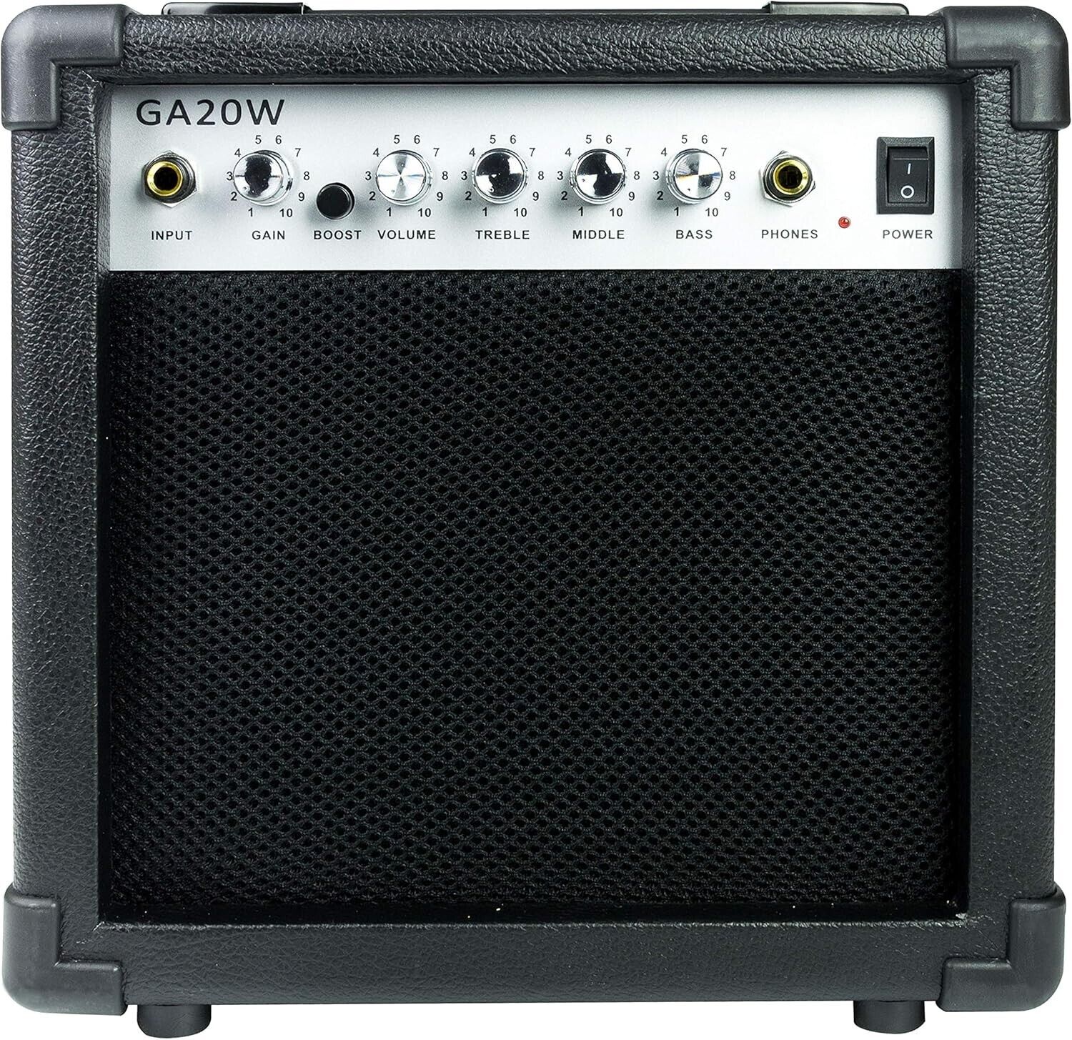 RockJam GA-20W 20 Watt Gitarrenverstärker mit Kopfhörerausgang und Effekten