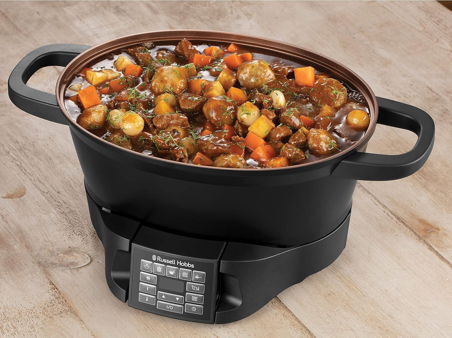 Russell Hobbs Good to Go Multi-Cooker Multikocher mit abnehmbarem Bedienfeld