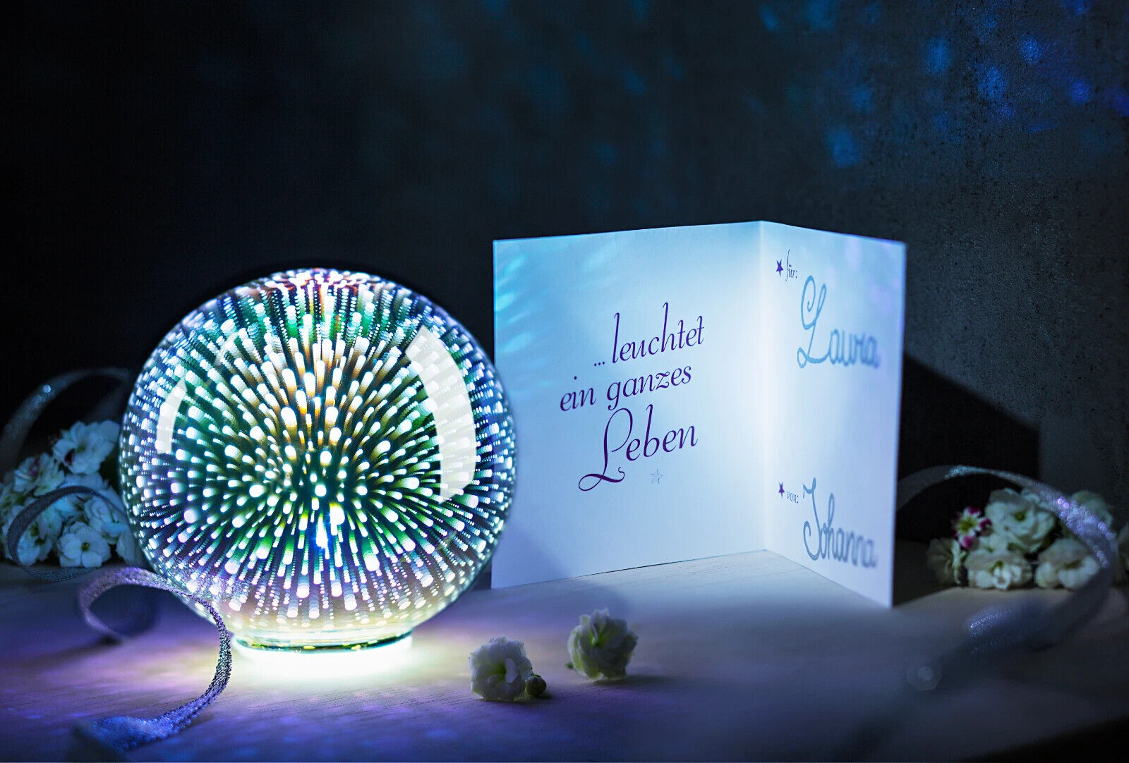 Geschenkset "Schöne Momente" mit Grußkarte Geschenk Deko Dekoration
