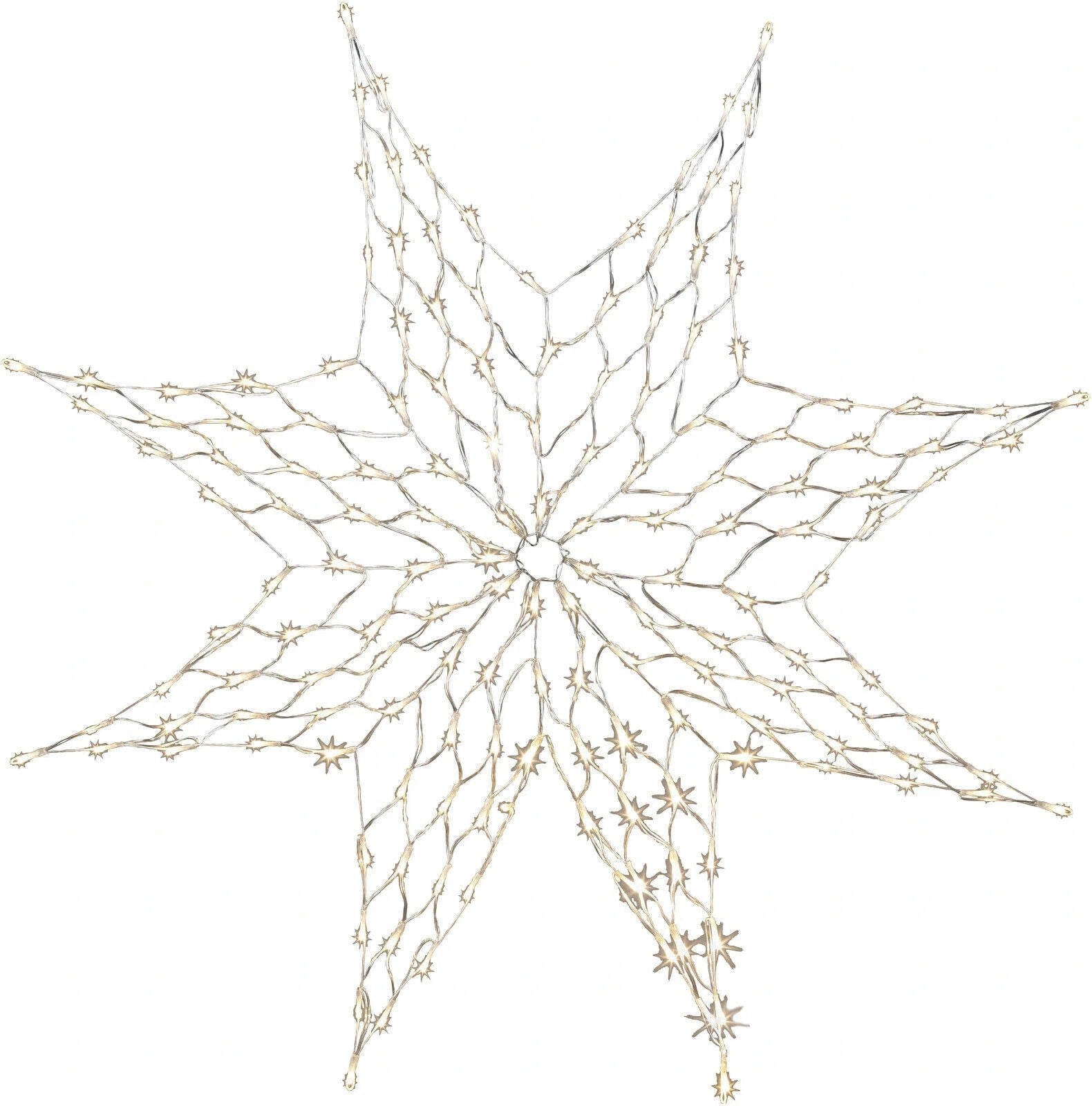 LED-Netz "Star" 160 LEDs LED Lichterkette Weihnachtsdeko Advent Dekoration