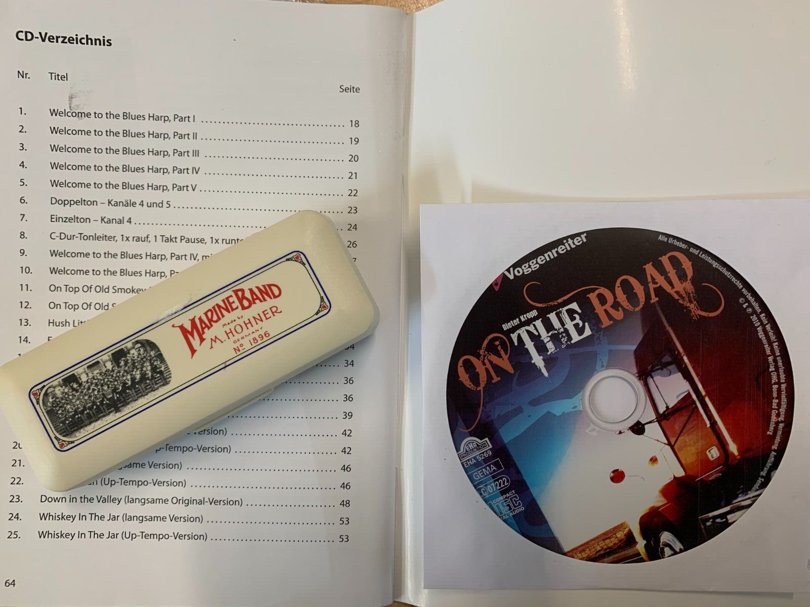 On The Road (Buch mit CD) Der Mundharmonika-Kurs für Anfänger inclusive Hohner