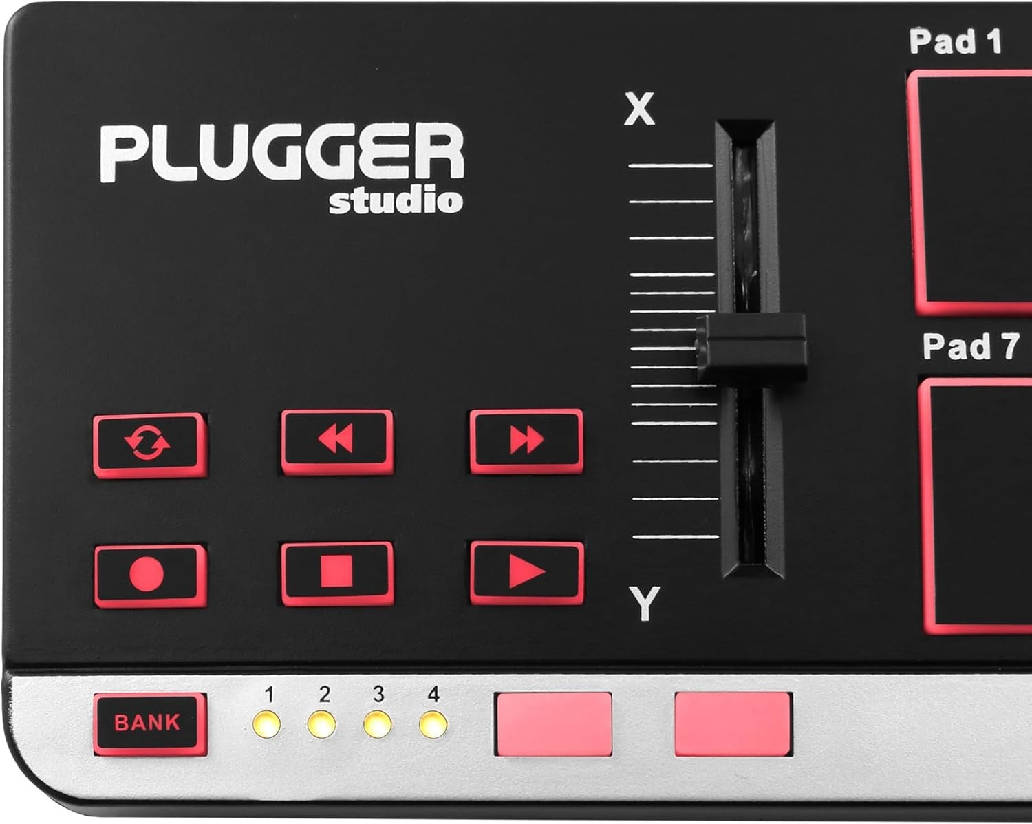 Plugger Studio Pocket Pad Ultra Compact USB MIDI Controller für PC und Mac Compu