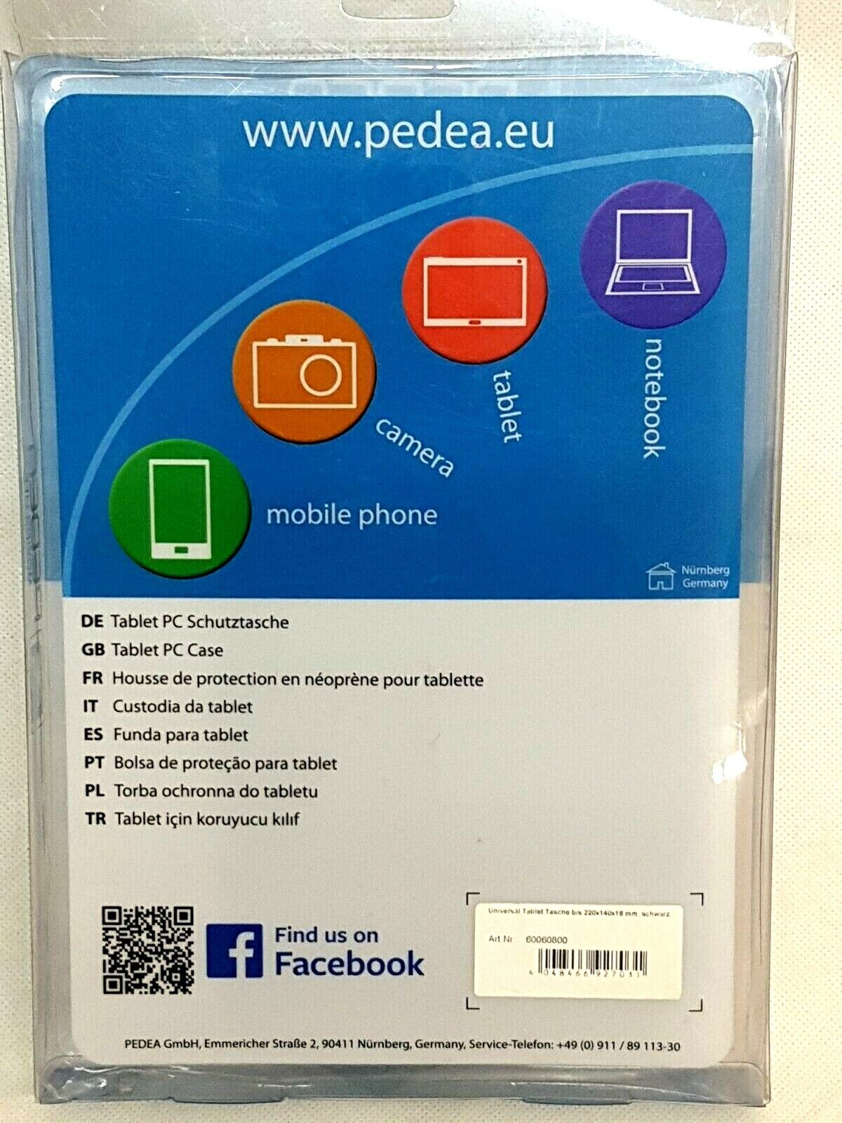 Tablet-Hülle PEDEA Universal Case 10.1" schwarz