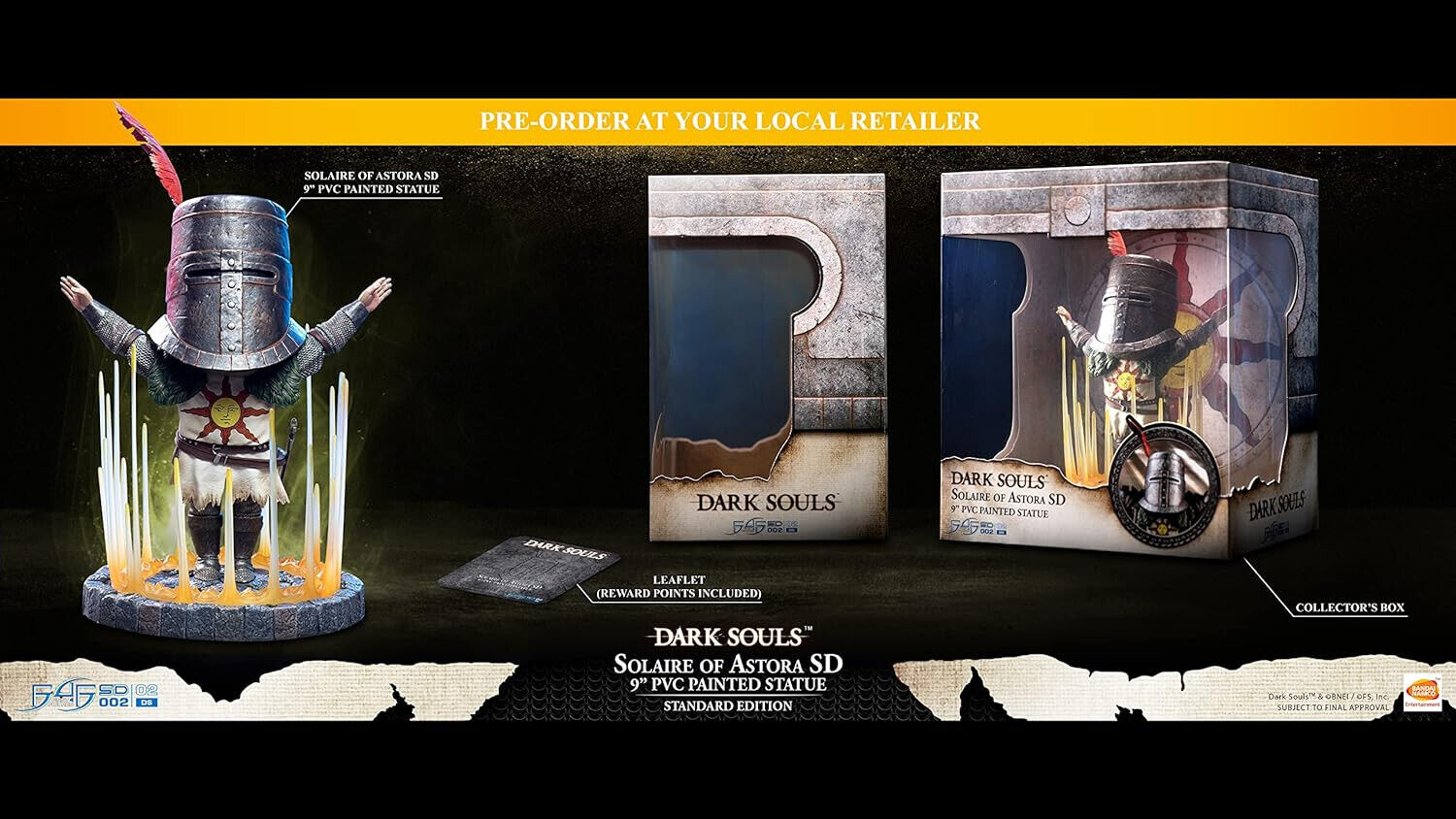 FIRST 4 Figure Dark Souls Solaire of Astora SD Statue Fanartikel Sammlung 23 cm