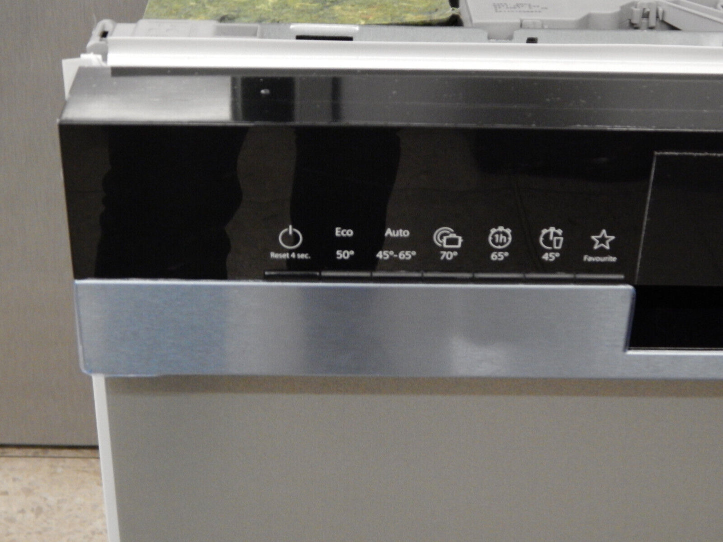 Siemens teilintegrierbarer Geschirrspüler iQ300 SN53ES02CE 14 Maßgedecke Silber