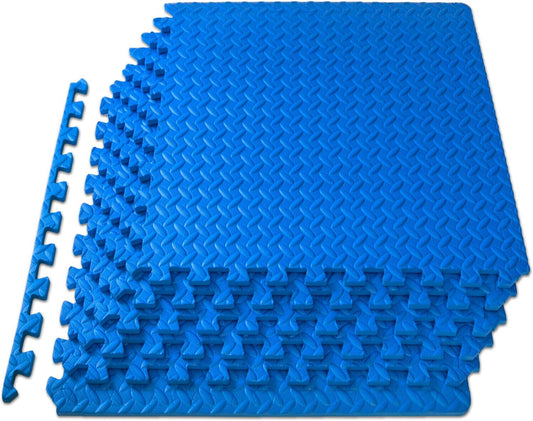 Schutzmatte 8er Set, 60 x 60 x 1 cm, rutschfeste Trainingsmatten, Unterlegmatte