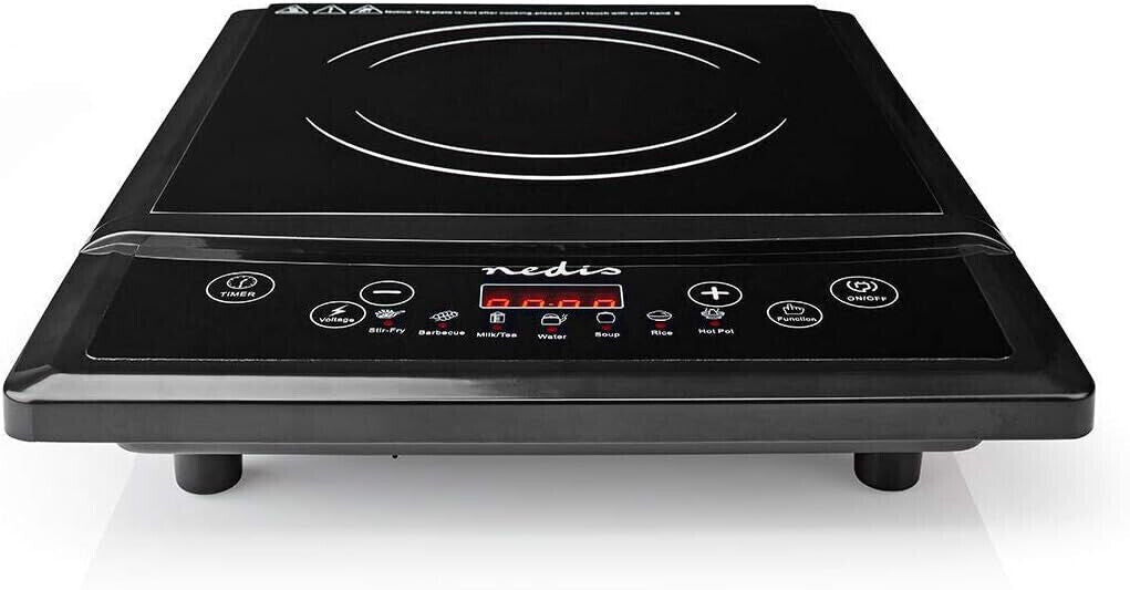 Induktionsherd Überhitzungsschutz mit Timer 1 Induktion Kochplatte 2000 Watt