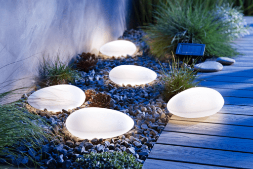 Solar Leuchtsteine "Stone" 5er Set