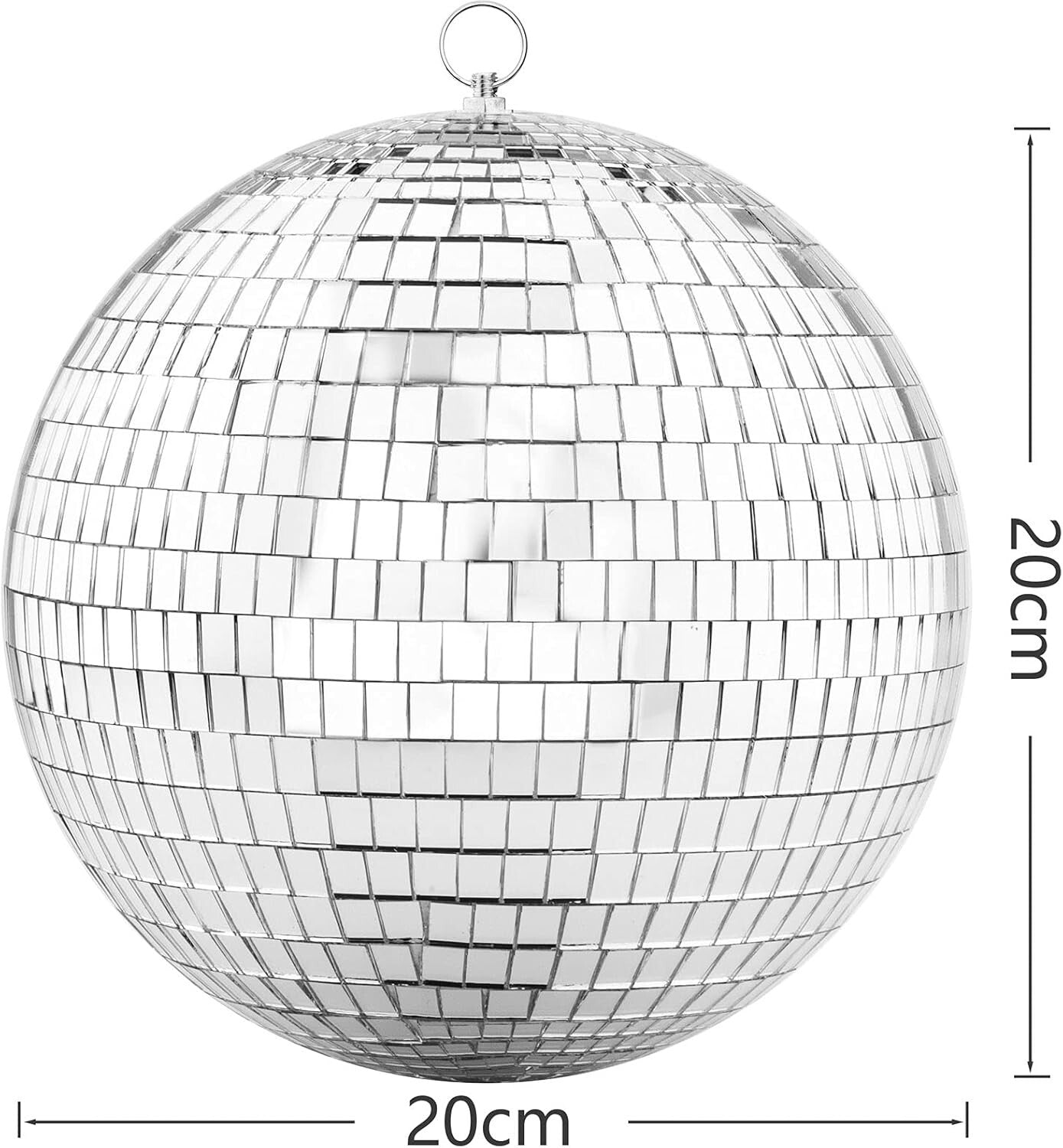 Discokugel 20cm Silber Discokugel Party Diskokugel