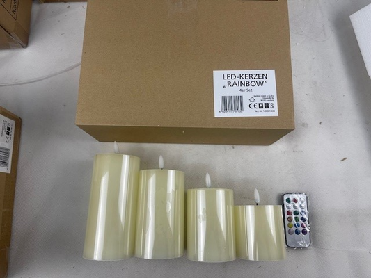 LED-Kerzen "Rainbow" 4er-SET