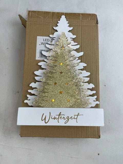 LED-Tanne "Wintergold", 30cm