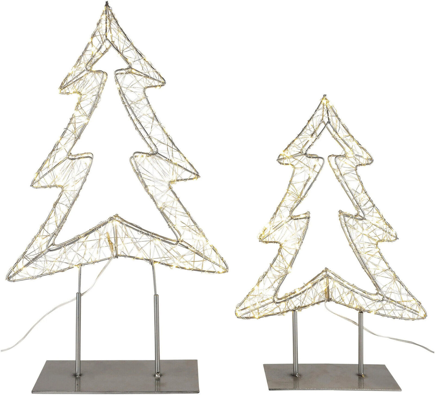 LED-Deko "Tannenbaum" (Größe: 2er-Set) Deko Gartendeko Advent LED Dekoration
